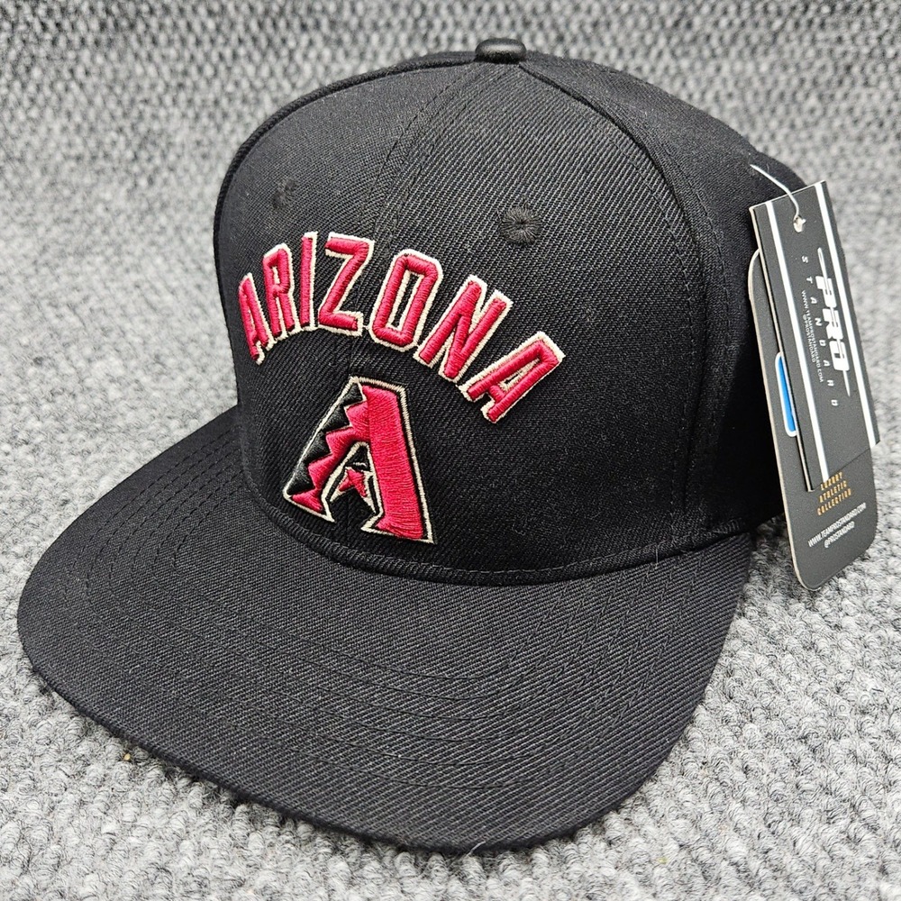 Pro Standard Black Arizona Diamondbacks Snapback Hat MLB Baseball Cap Spellout